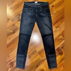 Hudson Brand Newton Patchwork Super Skinny Stretch Jeans 28